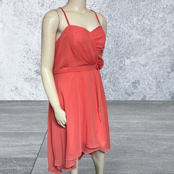 Unbranded Woman’s Coral Semi Formal Dress - Picture 3 of 4
